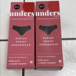 Thinx/Unders Period-Proof briefs  (XS/S)